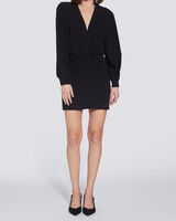 JADEN DRAPED V NECK MINI DRESS  image number null